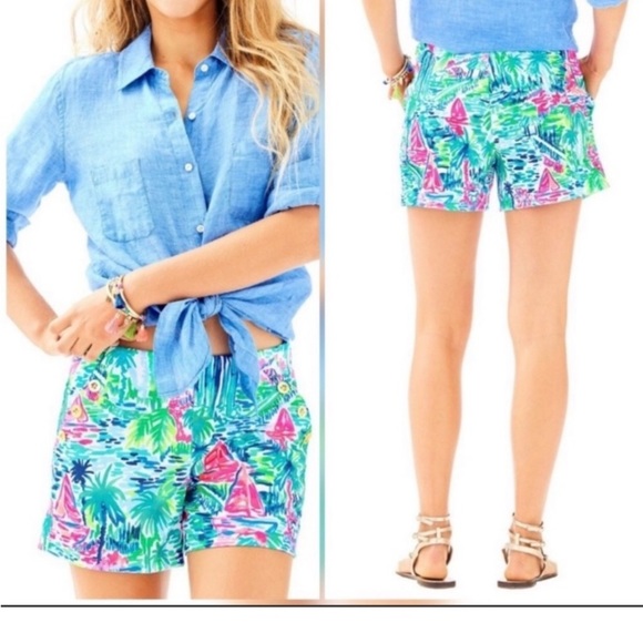 Lilly Pulitzer Pants - LiILLY PULITZER SALT IN THE AIR MARINA KNIT SHORTS